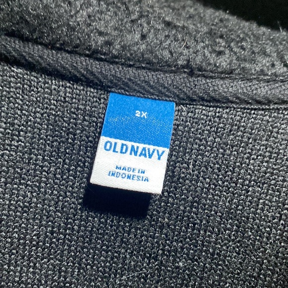 Black Sherpa quarter zip sweater with front pocket - Picture 7 of 7